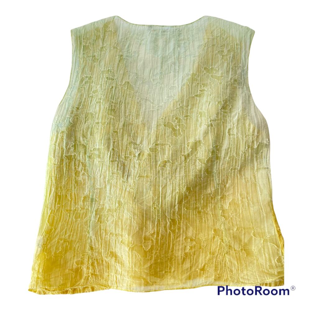 Christian Cota Spring 2012 Designer Hand Dyed Sample Blouse - Picture 9 of 16